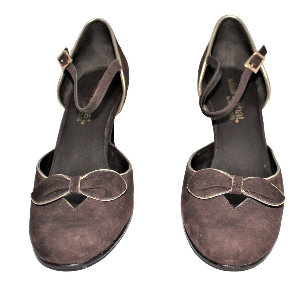 Aerosole Women's Size 9 What's What Pumps Heels Marissa Brown Suede Ankle Strap